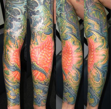 Tattoos - Biomech Half Sleeve - 114076